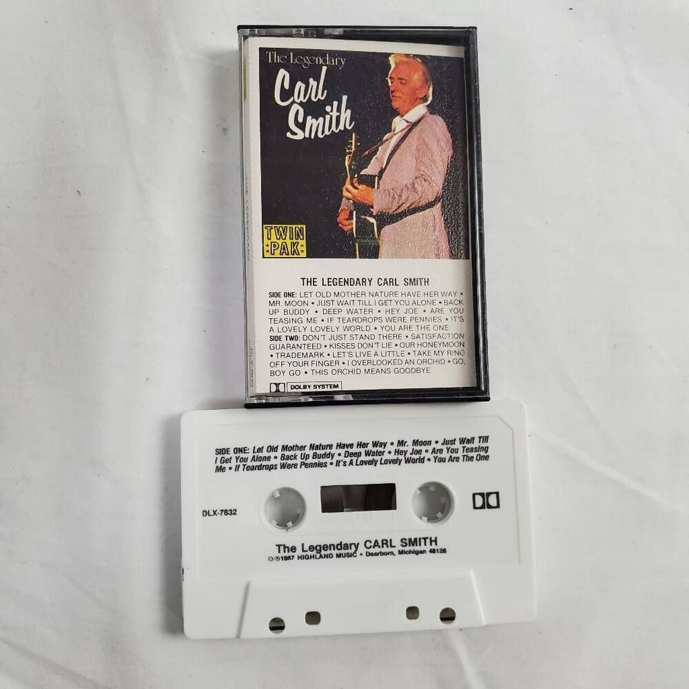 Carl Smith – The Legendary Carl Smith Cassette Album 1987 Highland Music
